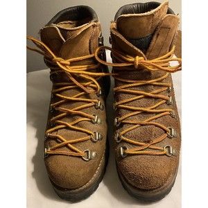 Vintage Womans Size 7.5M Dexter Brown Suede Leather Hiking Boots